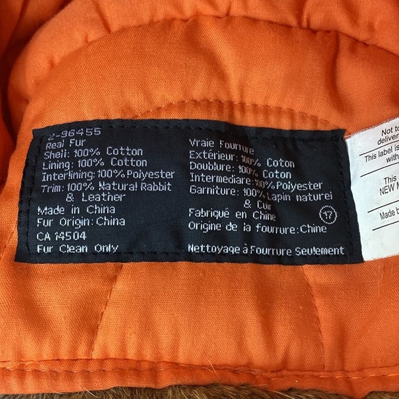 Crown Cap Aviator Cap Rabbit Trim - Picture 7 of 11